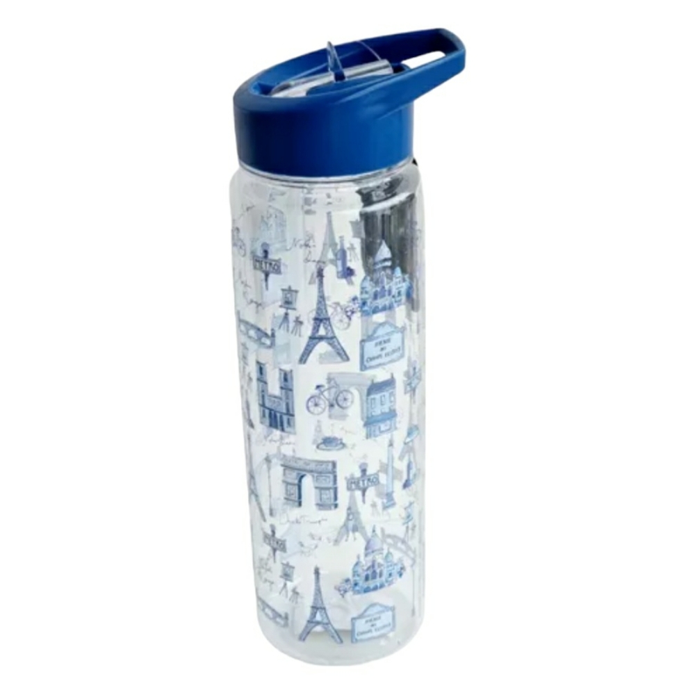 Milly Green Sporty Water Bottle with Travel Landmarks 750mL